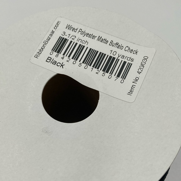 Buffalo Check Wire Ribbon - Picture 2 of 2